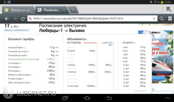 Туту расписание электричек казанского направления из москвы